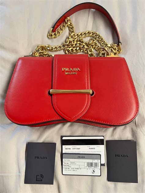 prada sidonie bag used